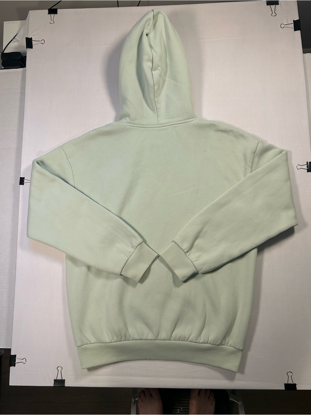 Comfrt Collection Womens Size Large Pastel Edit Mint Green Hoodie Sweatshirt - Picture 7 of 10
